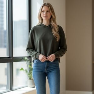 Michael Kors Olive Green Hoodie